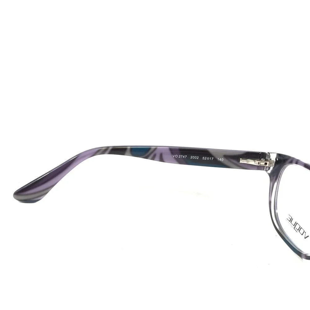 Vogue Eyeglasses Frames VO2747 2002 Purple Clear Cat Eye Round 52-17-140